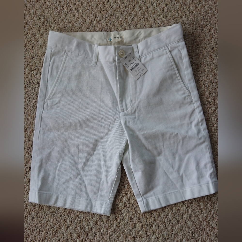 Crewcuts Classic White chinos Shorts size 10
